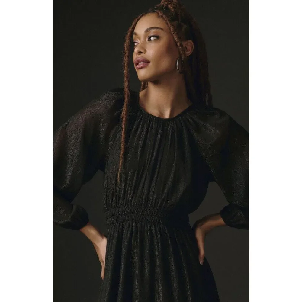 Anthropologie Moon River Crewneck Midi Dress Size L. B23 - Picture 2 of 8